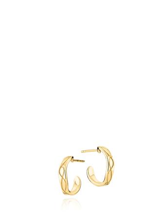 Oline Creoles Accessories Jewellery Earrings Hoops Gull Izabel Camille*Betinget Tilbud