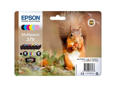 Epson Multipack 378 - 6-pack - svart, gul, cyan, magenta, lys magenta, lys cyan - original - blekkpatron