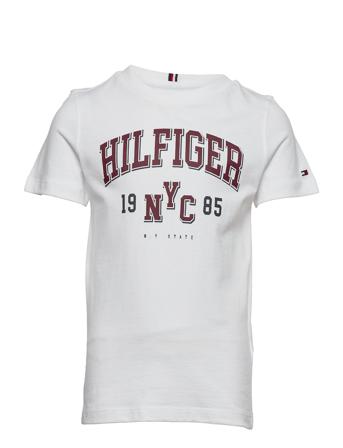 Varsity Tee S/S T-shirt Hvid Tommy Hilfiger