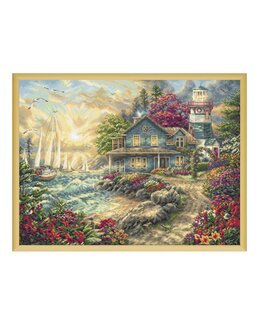 Broderipakke Bilde Havsutsikt - LetiStitch