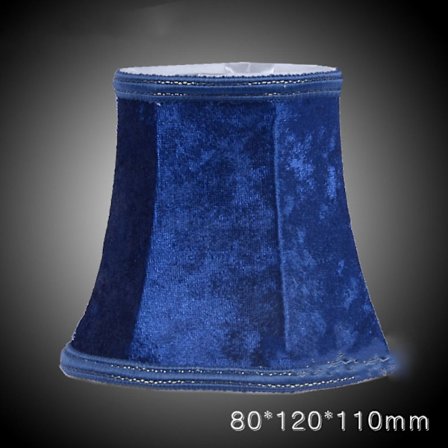 Lampe Stoffklips Stofflampeskjerm BLÅ