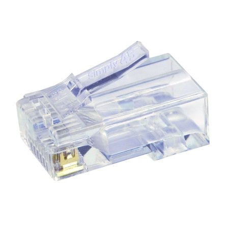 SCP SIMPLY45-CAT5E | Cat 5e | U/UTP | Transparent | 100pcs.