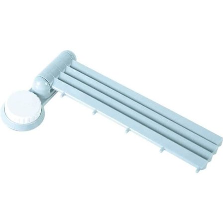 4-arms svingbar håndklestativ, sammenleggbar arm, svingbart håndklestativ, veggmontert baderomshåndklestativ, plassbesparende