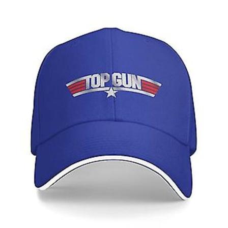 Fashion Top Gun Baseball Cap Unisex Voksen Amerikansk Film Justerbar Pappahatt For Menn Kvinner Hip Hop [JKW] ( Blå)