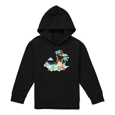 Moana Barn/Kids Flat Island Hoodie 9-11 År Svart