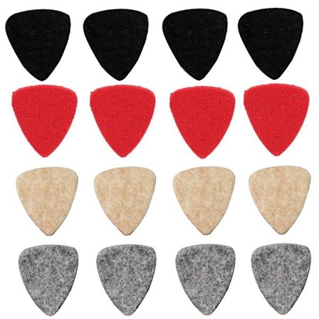 Myke Plisserte Plektersett for Gitar og Ukulele i Ulike Farger[D]