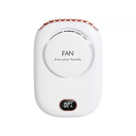 Kannettava Mini USB Kaulatuuletin - Ladattava Jäähdyttävä Ilmastointilaite Säädettävillä Nopeuksilla ja Monipuolisella Muotoilulla (LGL)