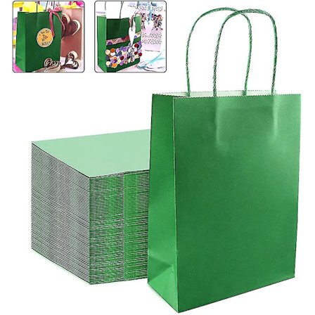 25 stk. gaveposer, gavepapirposer, kraftposer, kraftpapirposer med håndtak, høy