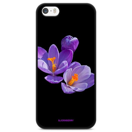 Bjornberry Skal iPhone 5/5s/SE (2016) - Lila Blommor