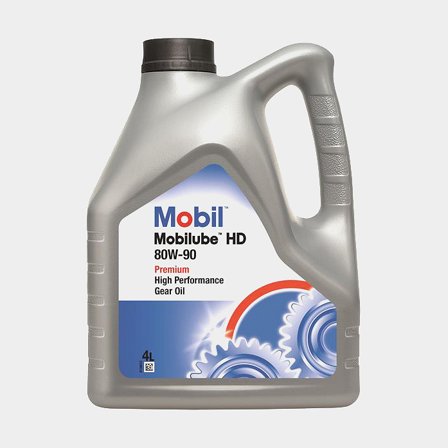 Minerale olie voor keerhuzensmeermiddelen Mobil Mobilube HD-A Plus 80W-90, API GL-5, 4 liter