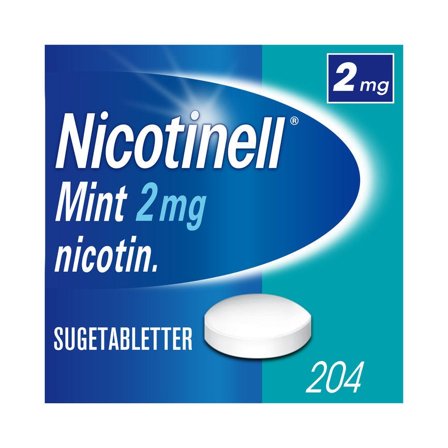 Nicotinell sugetabletter 2 mg mint 204 stk