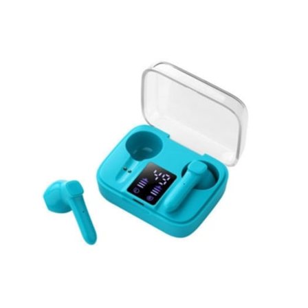 Bluetooth Brusreducerande Hög Stereo Hörlurar Blå