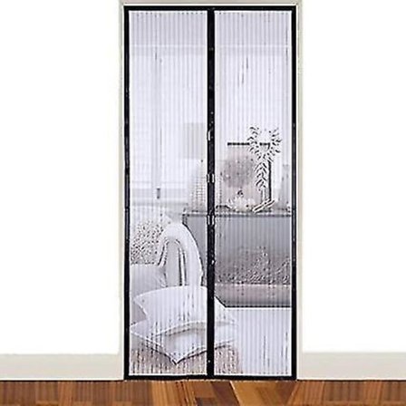 Magnetisk Dørskærm Fluenet Masketæppe Top-til-bund Tætning