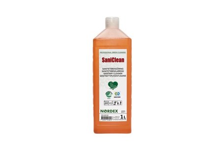 NORDEX Sanitetsrengöring SaniClean 1L - Lyreco - Städ och hygien - Rengöringsmedel - Sanitetsrent