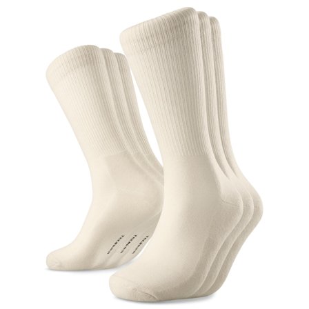 DryFeel | Set de 3 perechi de șosete de tenis din bumbac alb antichizat pentru bărbați