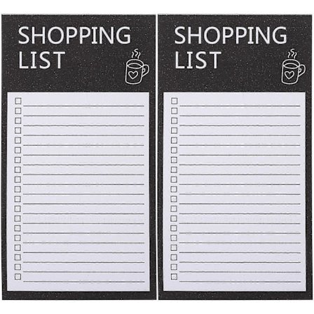 2 Blokker med Handleliste Planleggingsblokk Praktisk Handleliste Planlegger Notisblokk Kjøleskap Handleliste Blokker