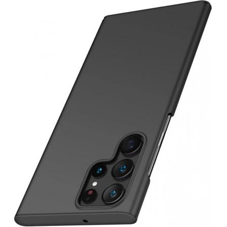 Samsung S23 Ultra kumipinnoitettu Mattav rinen Basic V2 Black