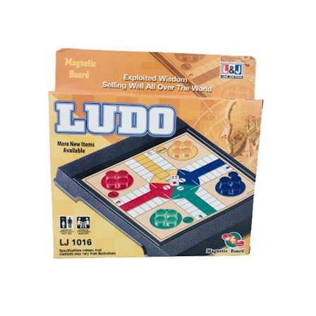 Fia med Push/Ludo Magnetisk - Brætspil Flerfarvet