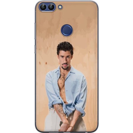 Kompatibel Mobilcover til Huawei P smart Bad Bunny Super Bowl-inspireret grafik med NFL-trofæ og San Francisco-bro i sportdesign