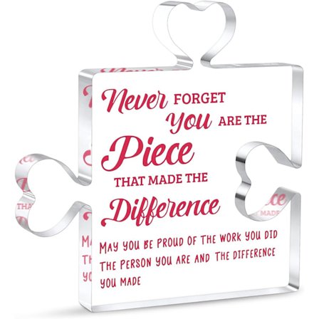 Gåvor till kollegor som slutar - Akrylplakett skrivbordsdekor