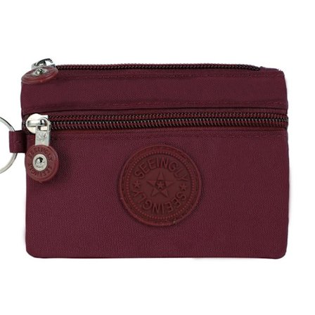 Money Coin Kukkaro Luottokorttikotelo TUMMAN PUNAINEN