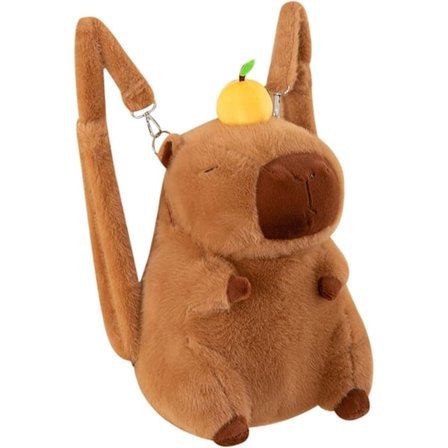 Capybara Rygsæk, Plys Capybara Legetøjstaske til Fest, Ferie, Mænd