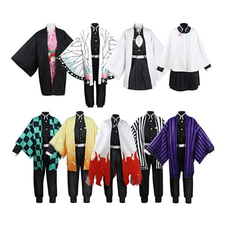 Mub- Anime Demon Slayer Cosplay Costume Tanjire Agatsuma Zenitsu Tomioka Giyuu Halloween Party Cosplay Costume