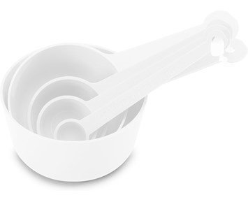 Nordiska Plast Måttsats (5stk delar) Vit - Klassisk måttsats i fem delar, vit