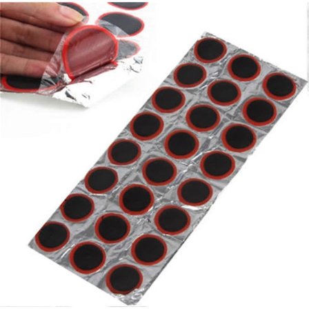 3-pakning, gummilapper for sykkeldekk, sykkeldekkreparasjonssett, omtrent 48 stykker per pakke