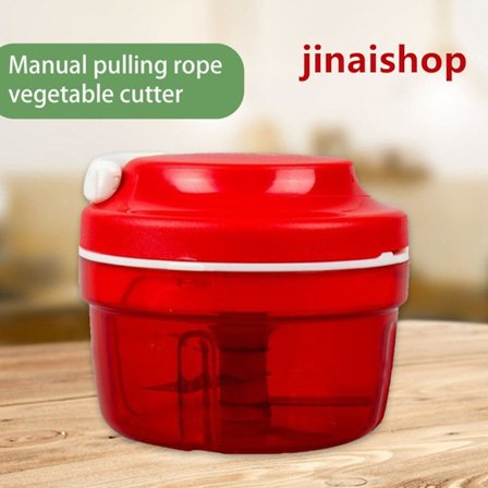 Universal grøntsagssnitter, frugt-, kød- og løgsnitter, manuel løgsnitter, rød