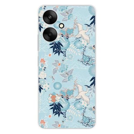 Tryckt silikonfodral som är kompatibelt med Xiaomi Redmi 13C 5G Kimono