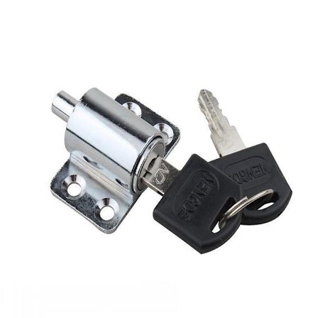 Skydevindueslåse, justerbare aluminiumslegering vindueslåse børnesikring vindueslåse skydedørslås til vinduer eller døre universelle låse med nøgle