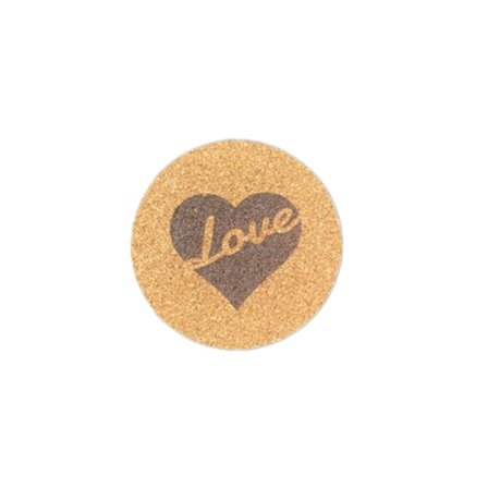 Glasunderlägg - Love