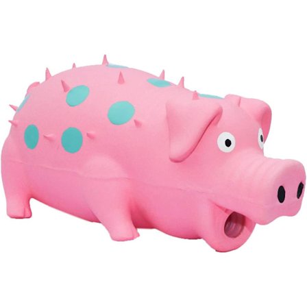 Latex Grunting Pig Sound Play Dog Toy, Spueaky Dog Toy, Sque