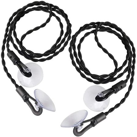 Reiseklessnor, 2-delt med bærbar, sammenleggbar sugekopp