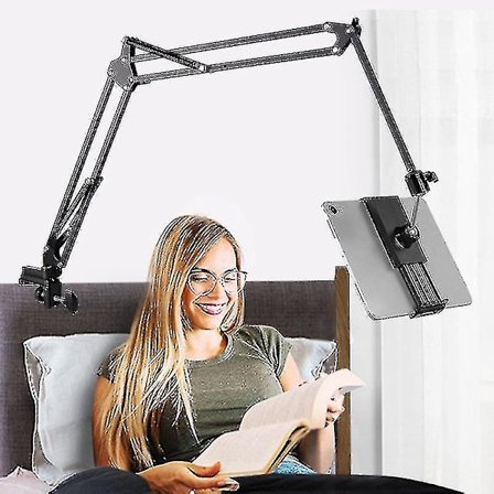 Tablet Holder Til Seng, Justerbar Og Sammenklappelig Med 360 Graders Rotation Til Iphone, Ipad, Mobiltelefon, Tablet
