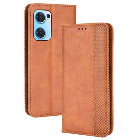 Bofink Vintage Oppo Find X5 Lite / Oppo Reno7 5G læderetui - Brun