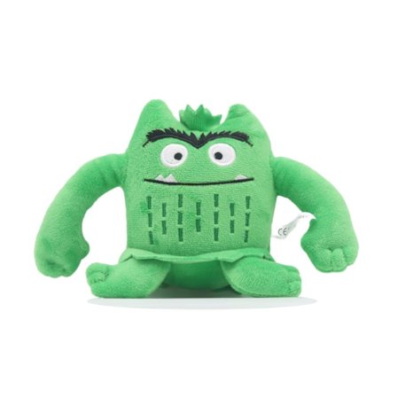 1 stk. sød monster plyslegetøj, min følelsesmæssige tegneseriefigur