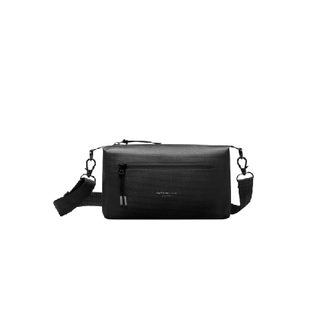 Gaston Luga Lightweight Duoseal Crossbody Väskor Unisex Svart 0