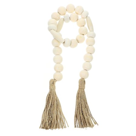 Rustik Træperle Girland Træperle Vedhæng Træperle Håndværk Hjemme Dekoration