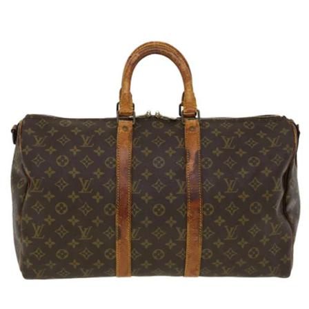 Louis Vuitton Vintage, Pre-owned Canvas travel-bags Bruin, Dames, Maat:ONE Size,leer