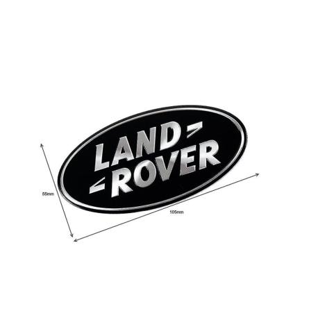 Oval Rund Sort Land Rover Bagagerumsemblem Til Evoque Discovery Freelander 105mm X 53mm