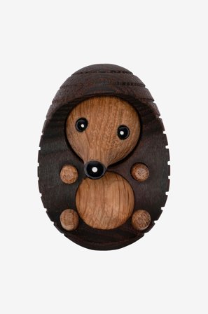 Spring Copenhagen - Puinen koriste Spike Siili 4 cm - Ruskea - Sisustus - - Homeroom