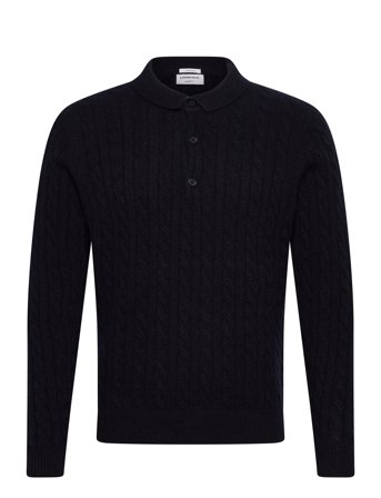 Lindbergh | Lambswool L/S Button Polo | L