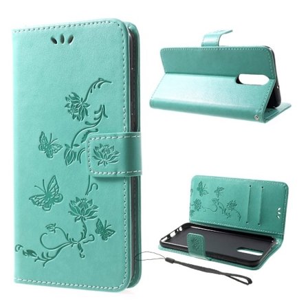 Butterfly läder Huawei Mate 10 Lite fodral - Grön