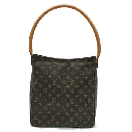 Louis Vuitton Vintage Pre-owned Louis Vuitton Monogram Looping GM Brun, Dame Vintage Tasker, Størrelse: ONE Size