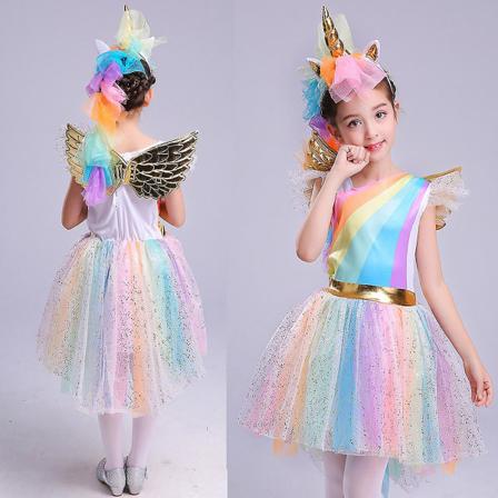 Unicorn Cosplay Set För Barn 8-9 Years