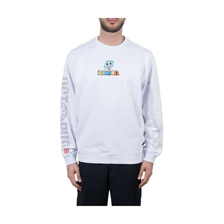 Octopus Gumball World Crewneck Hvid, Herre