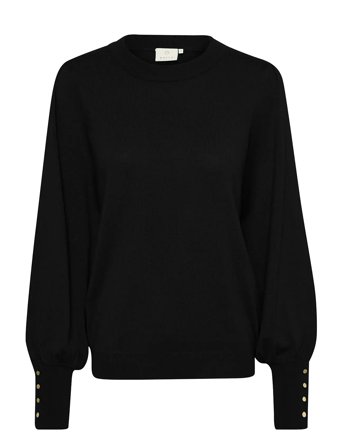 Kalizza Round Neck Knit Pullover Bu Black Kaffe