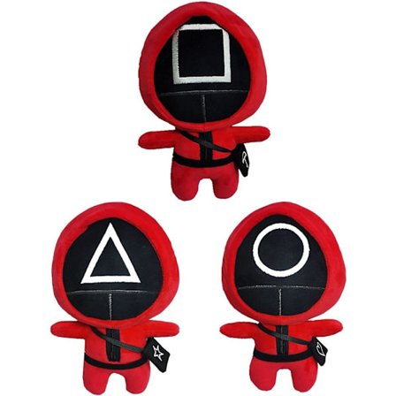 9,5 tommer blæksprutte bamse 2021 videospil maskeret mand dukke samling gave A